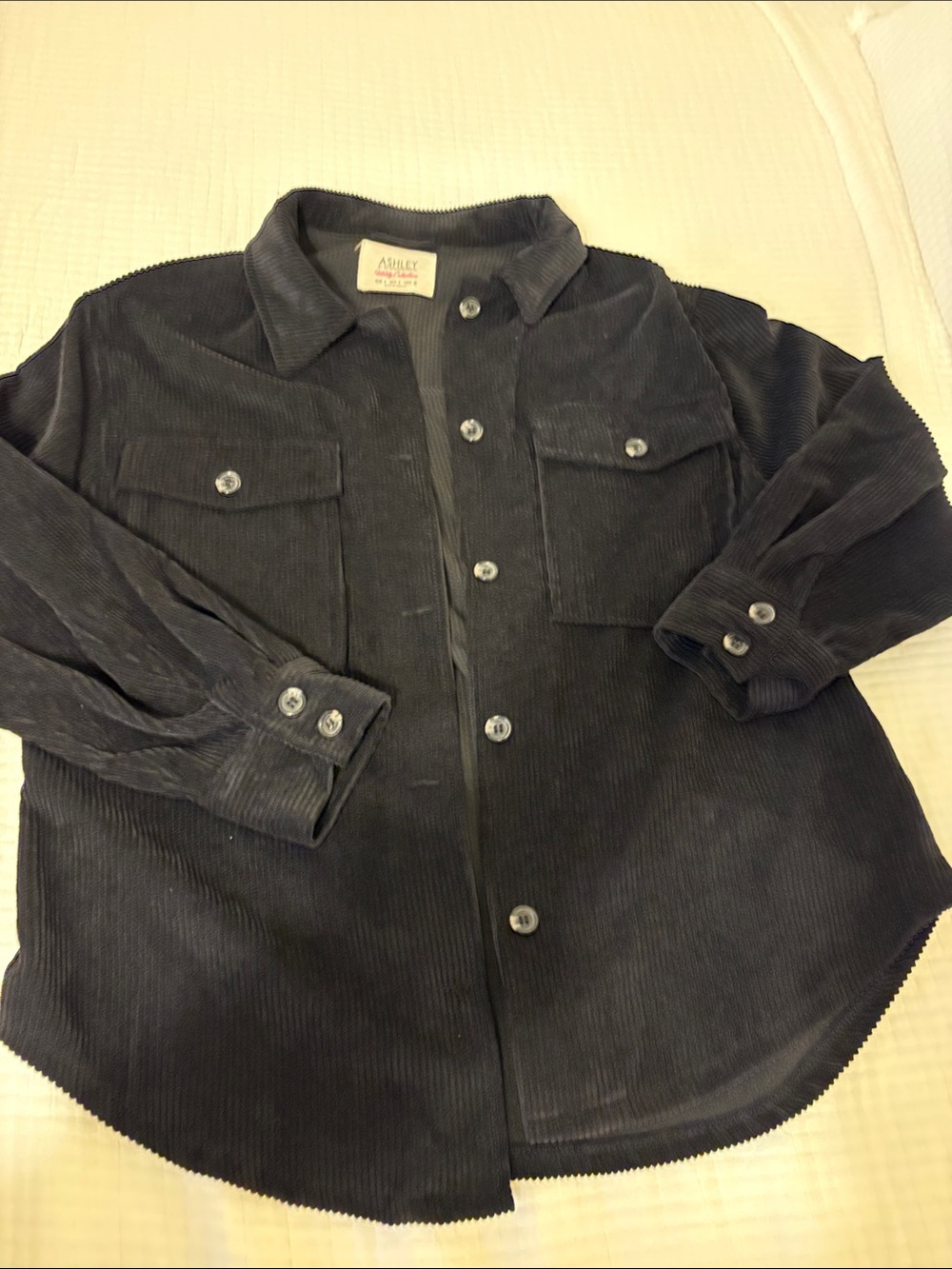 Black Corduroy Shirt